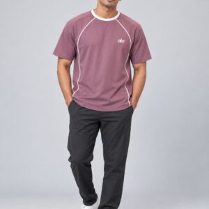 SnapCap Curved-Piping Raglan T-Shirt piping tee 01 front