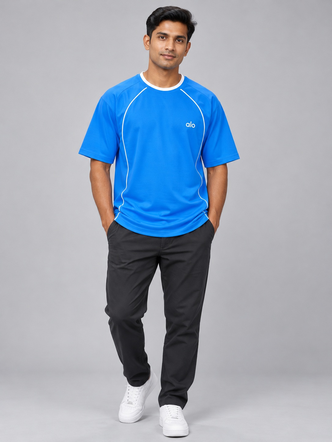piping tee 03 front SnapCap Curved-Piping Raglan T-Shirt piping tee 03 front