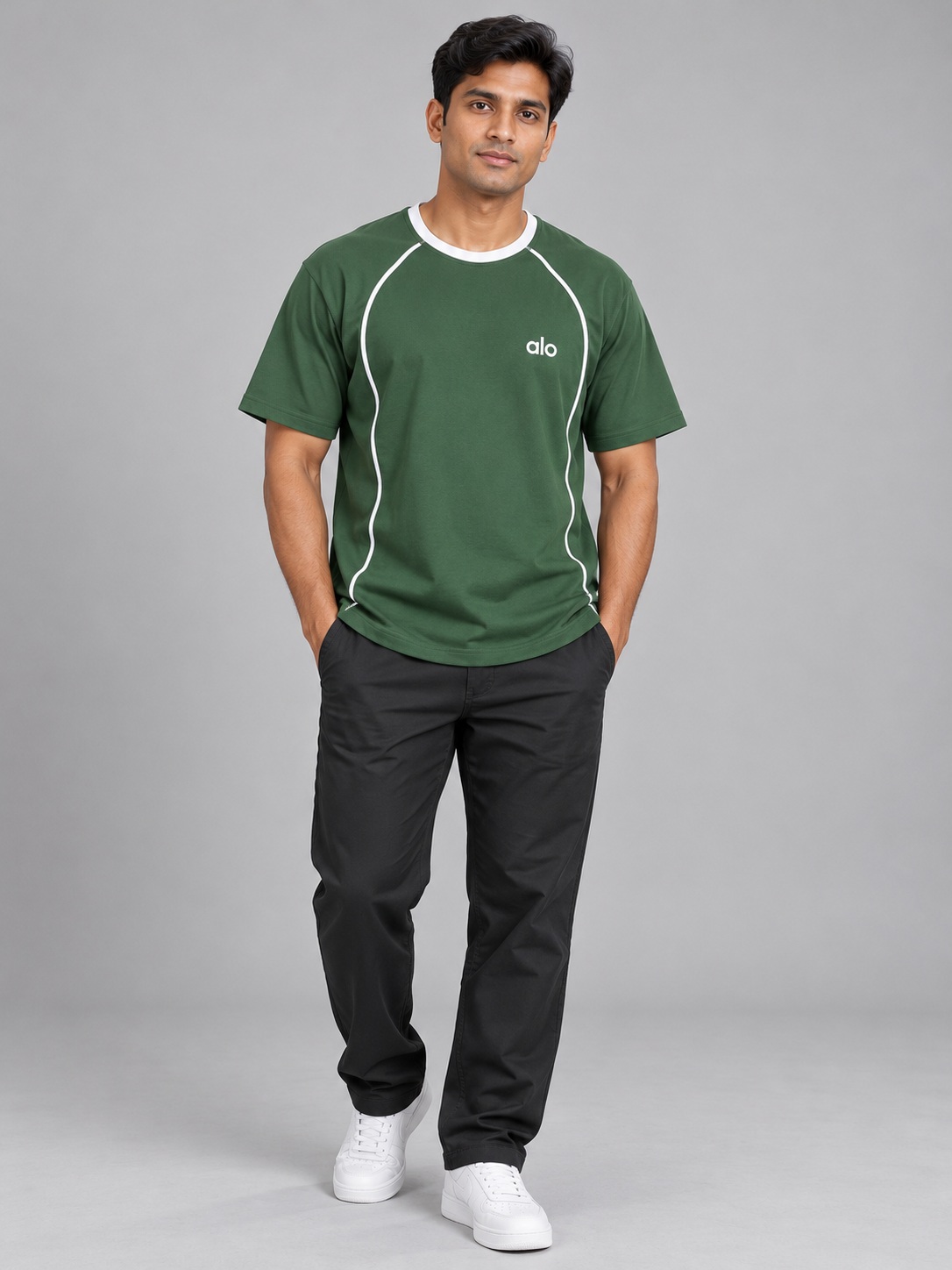 piping tee 05 front SnapCap Curved-Piping Raglan T-Shirt piping tee 05 front