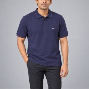 SnapCap Contrast-Tipped Classic Polo polo 01 front
