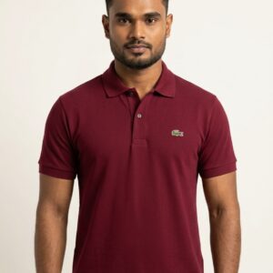 top polo burgundy front